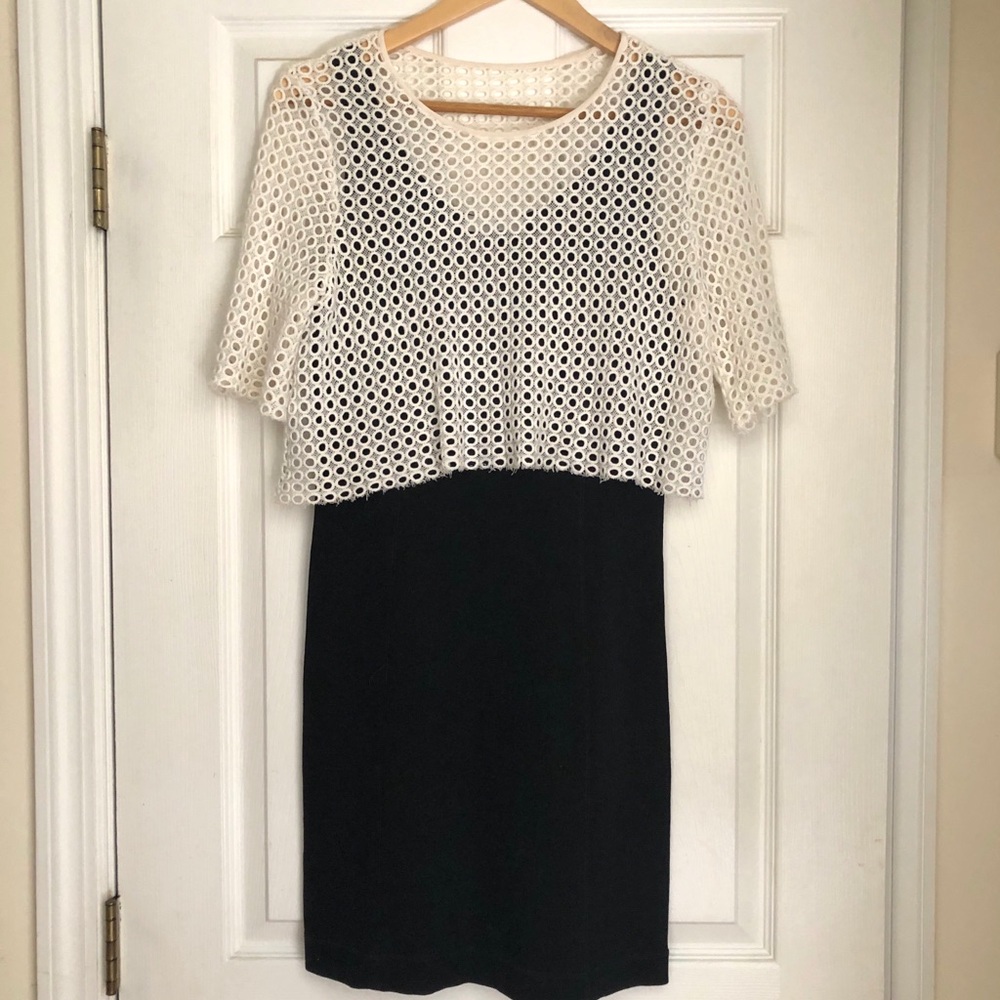 Sandro Eyelet Bodycon Dress